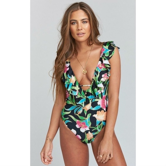 💕Show Me Your Mumu💕 Ruffle One Piece Swimsuit - Picture 1 of 8